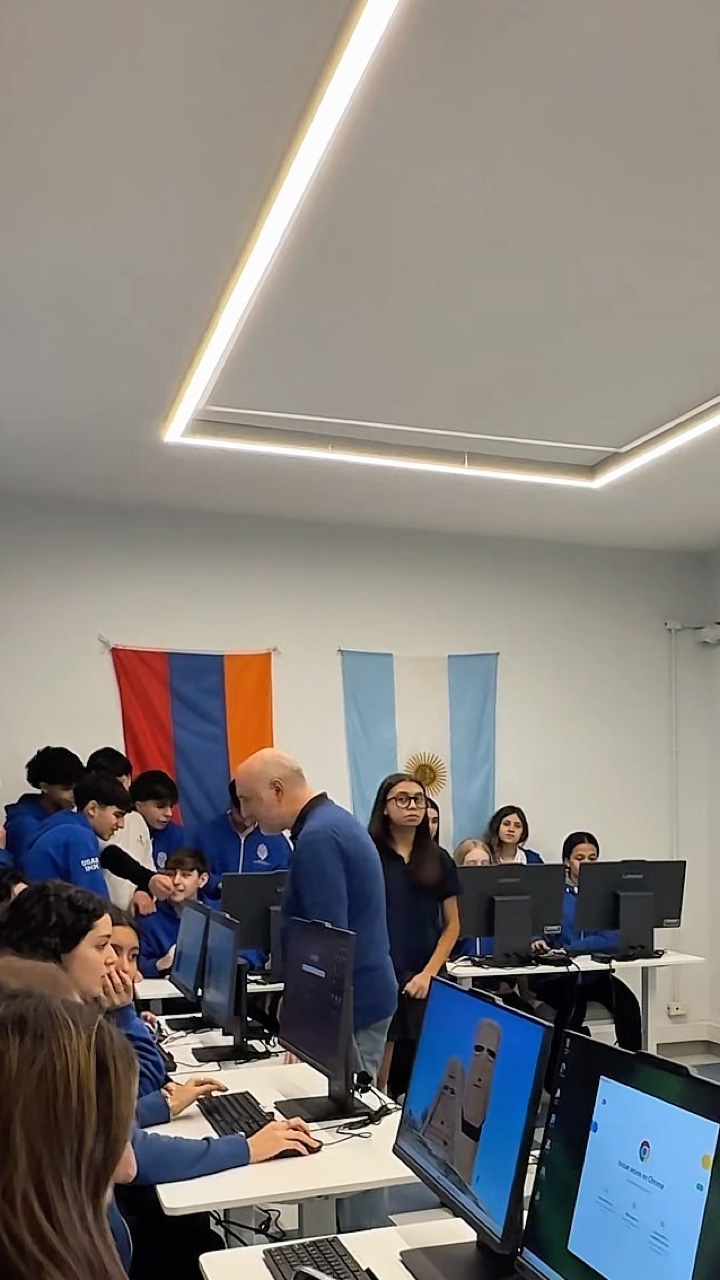 Aula con computadoras